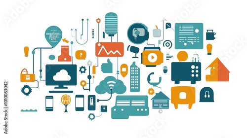 Wallpaper Mural The Internet of Things (IoT) revolutionizes our world by connecting everyday devices to the internet, allowing for seamless communication and data exchange. Torontodigital.ca