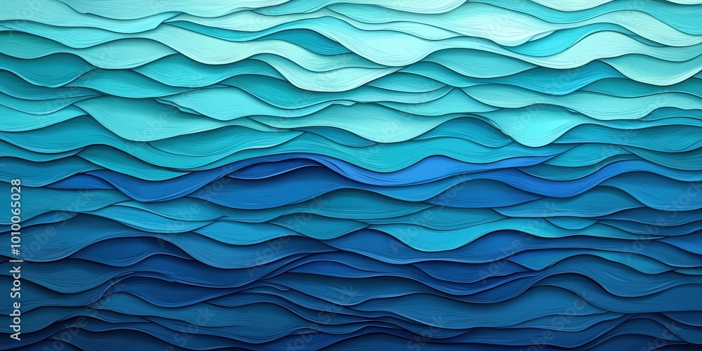 Abstract Blue Water Waves Pattern Seamless Texture Ocean Background Abstract Blue Water Waves Pattern Seamless Texture Ocean Background