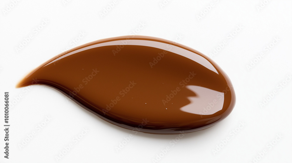 an exquisite swatch of rich mocha liquid foundation on a pristine white background an exquisite swatch of rich mocha liquid foundation on a pristine white background