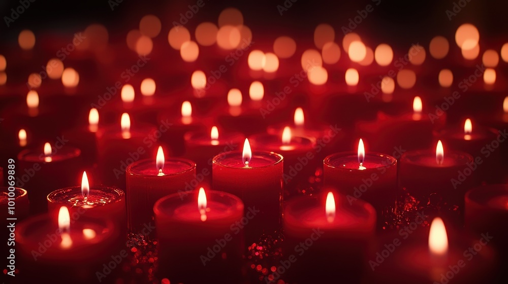 Warm and Inviting Candlelit Christmas Scene Warm and Inviting Candlelit Christmas Scene