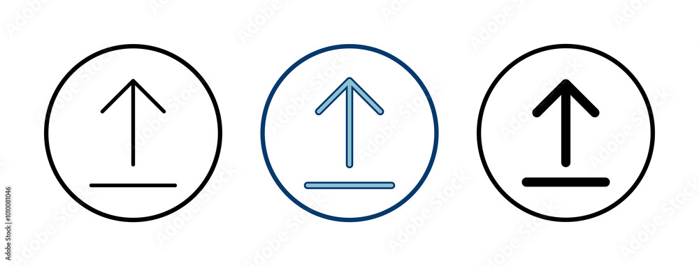 Upload icon vector isolated on white background. Upload sign icon. Upload button. Load symbol. Upload icon vector isolated on white background. Upload sign icon. Upload button. Load symbol.