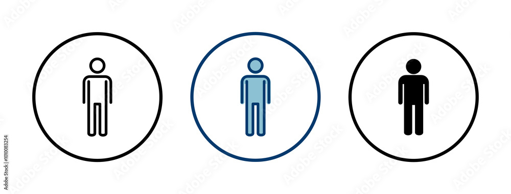 Man icon vector isolated on white background. male icon vector. human symbol Man icon vector isolated on white background. male icon vector. human symbol