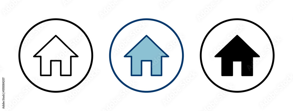 Home icon vector isolated on white background. House vector icon. Address Home icon vector isolated on white background. House vector icon. Address