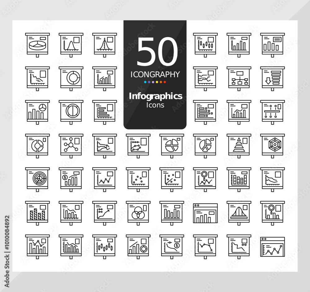 50 Icons Pack of Infographics Linear Set 50 Icons Pack of Infographics Linear Set