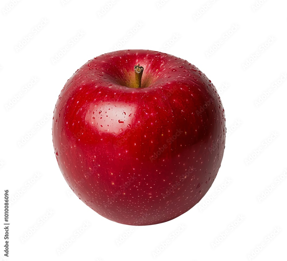 Fresh red apple, ideal for healthy eating, isolated on white background Fresh red apple, ideal for healthy eating, isolated on white background