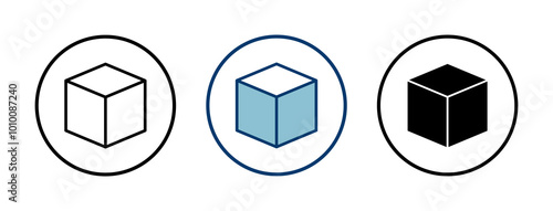 Box icon vector isolated on white background. Cardboard box, packaging open. Box vector icon