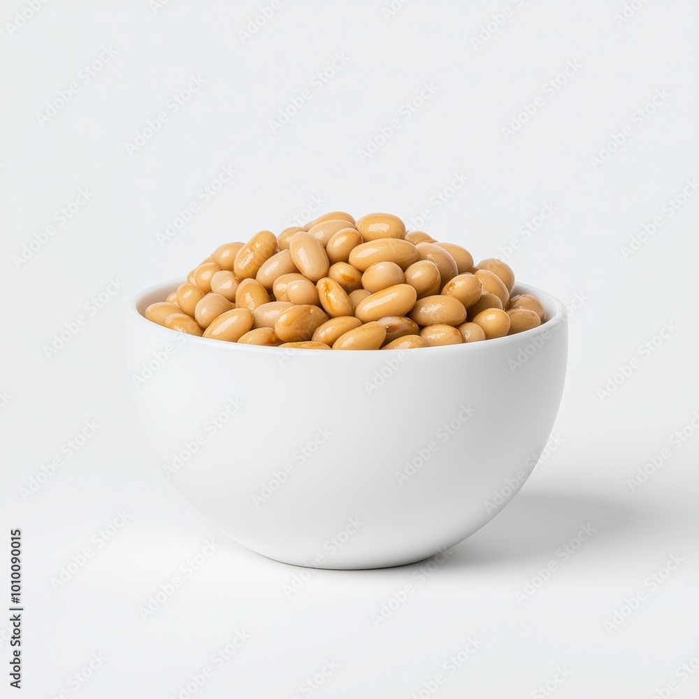 Pile of golden corn kernels in a white bowl Pile of golden corn kernels in a white bowl