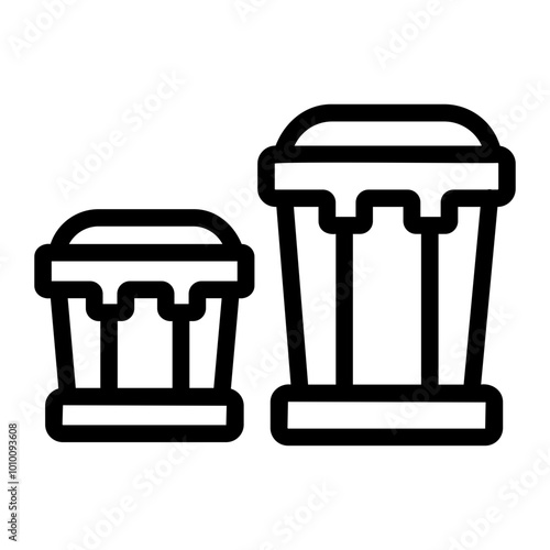 bongos Line Icon