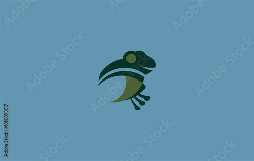 Frog Icon Animal Vector Logo Design