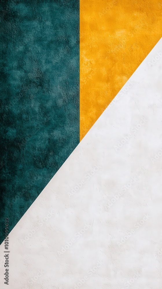 Abstract Geometric Background with Teal Yellow and White Colors Abstract Geometric Background with Teal Yellow and White Colors