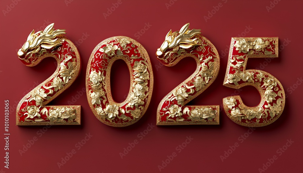 luxury red and gold chinese snake new year background with copy space for text, snake year luxury red and gold chinese snake new year background with copy space for text, snake year