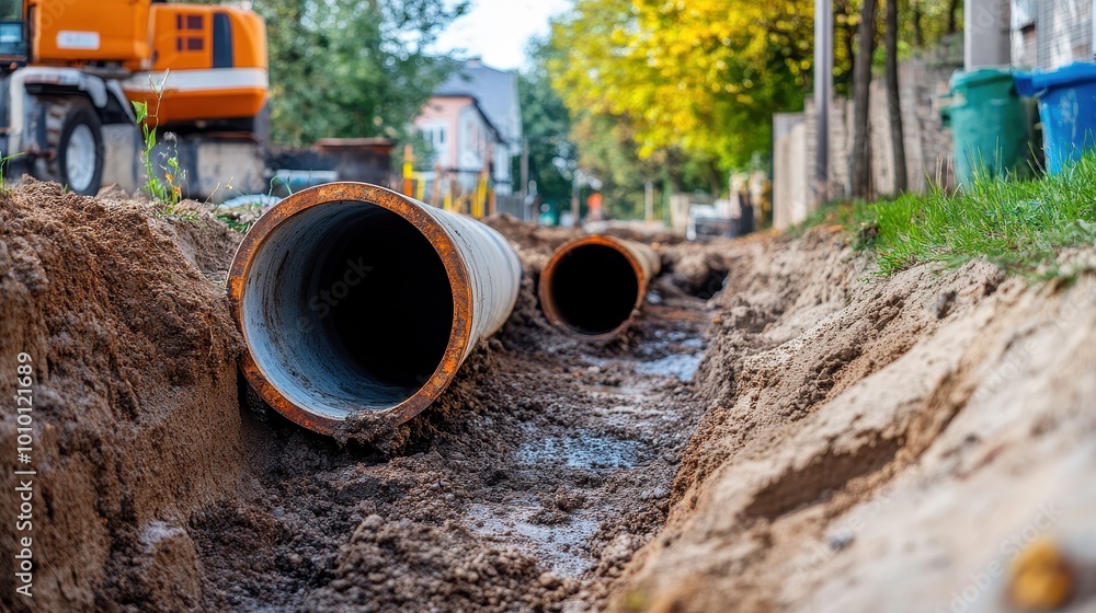 Roadwork and Pipeline Construction in Urban Setting Roadwork and Pipeline Construction in Urban Setting