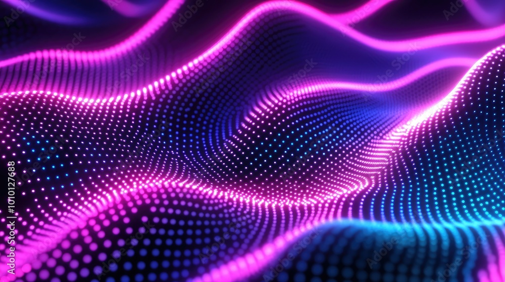 Neon abstract patterns pulsating with energy Neon abstract patterns pulsating with energy