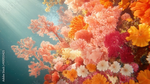 Fototapeta Naklejka Na Ścianę i Meble -  Abstract coral backgrounds wallpapers