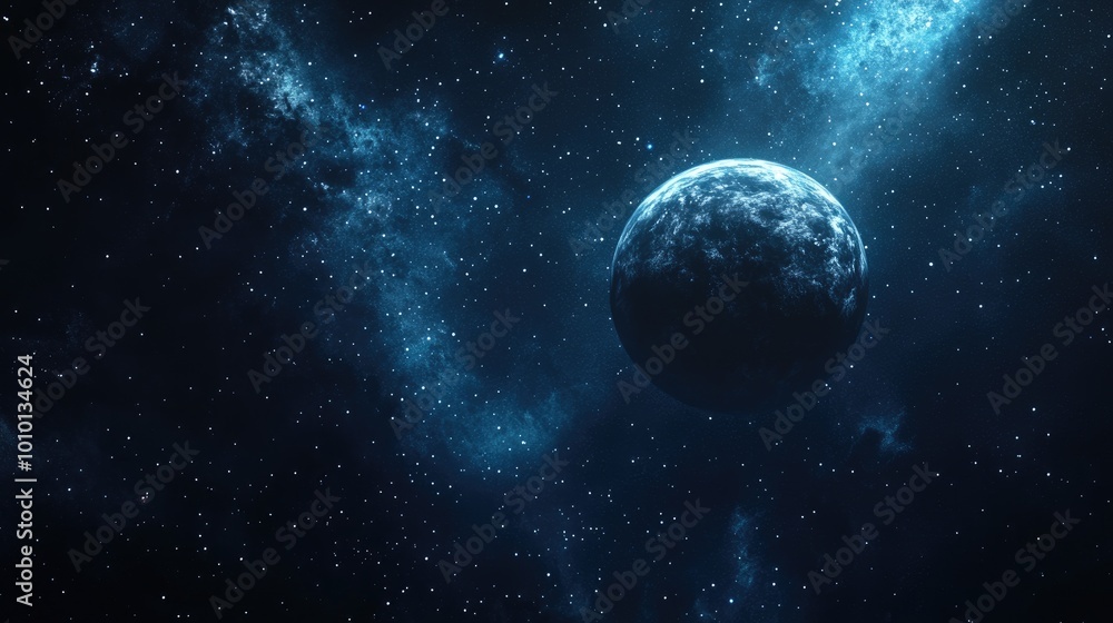 A Single Planet in a Starry Night Sky A Single Planet in a Starry Night Sky