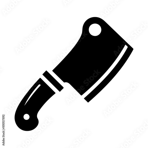 Black silhouette metal stainless steel weapon with handle icon and vector illustration design