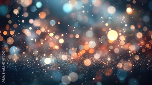 Sparkling light on glossy backdrop