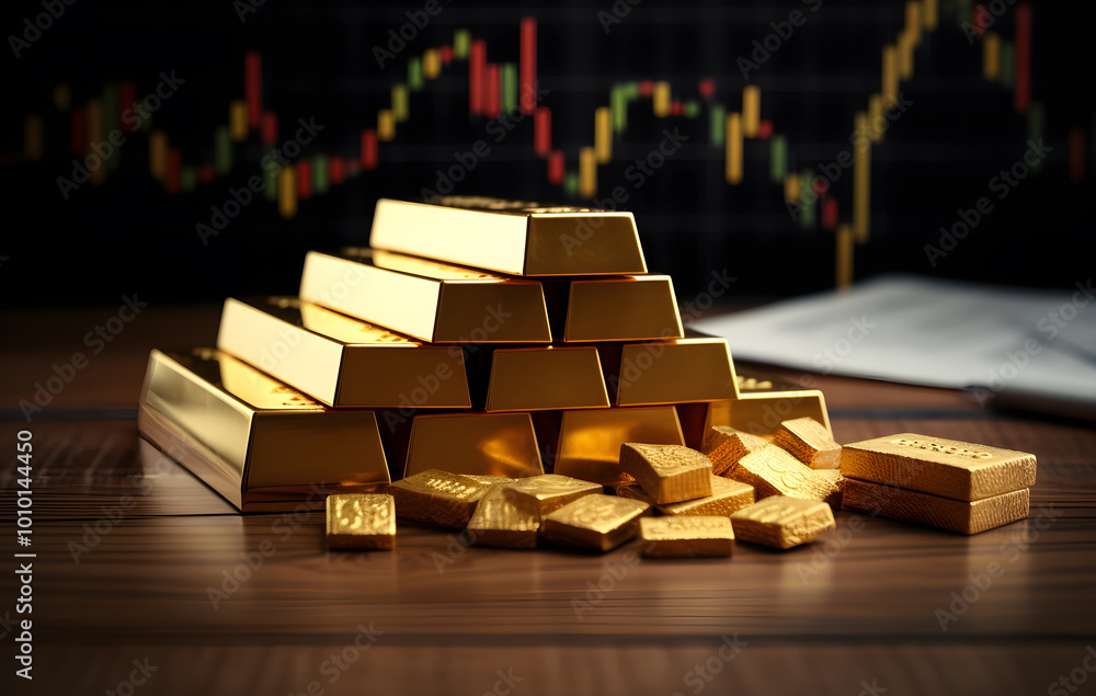 3D gold bars represent wealth and financial investment. 3D gold bars represent wealth and financial investment.