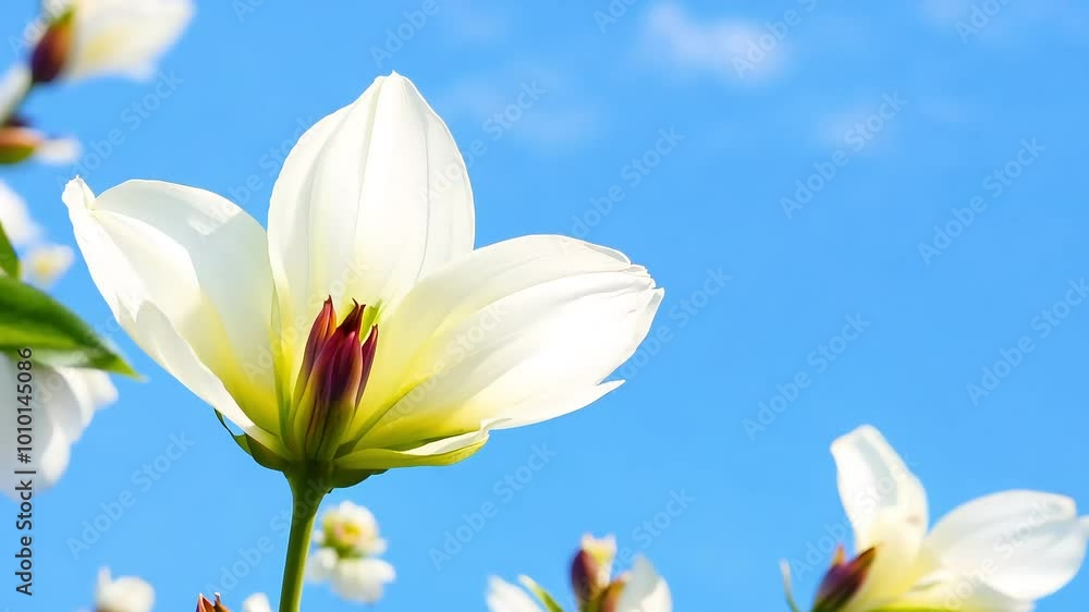 highquality timelapse video 4K resolution showing spring flowers particularly plum blossoms blooming againstclear blue sky capturing magical beauty nature vivid detail time lapse flower plant botany highquality timelapse video 4K resolution showing spring flowers particularly plum blossoms blooming againstclear blue sky capturing magical beauty nature vivid detail time lapse flower plant botany