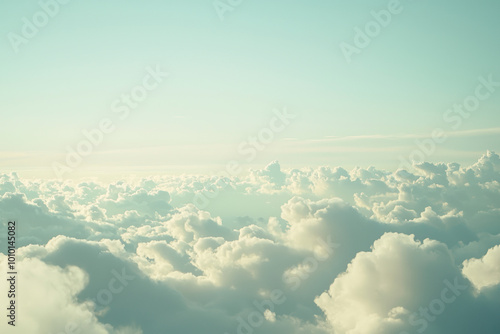 Clouds and sky. The floating clouds covered the sky in a clear day.