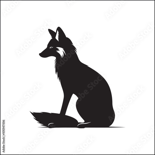 fox in the woods,animal, dog, cartoon, vector, illustration, fox