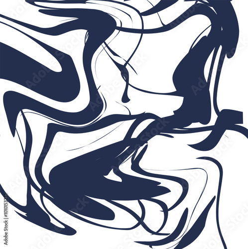 Abstraction in the form of spreading or distorted spots and stripes.