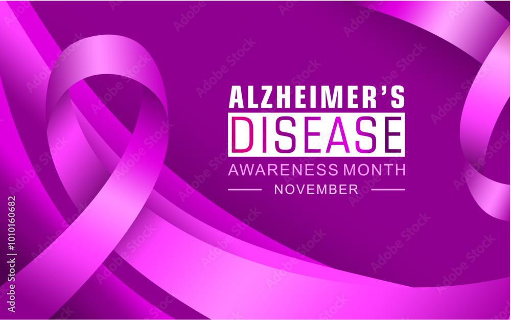 Alzheimer's disease awareness month is observed every year in november. Vector illustration on the theme of National Alzheimer's disease awareness month Alzheimer's disease awareness month is observed every year in november. Vector illustration on the theme of National Alzheimer's disease awareness month