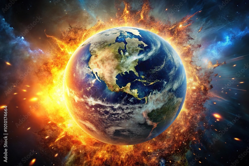 Explosive planet earth destruction Explosive planet earth destruction