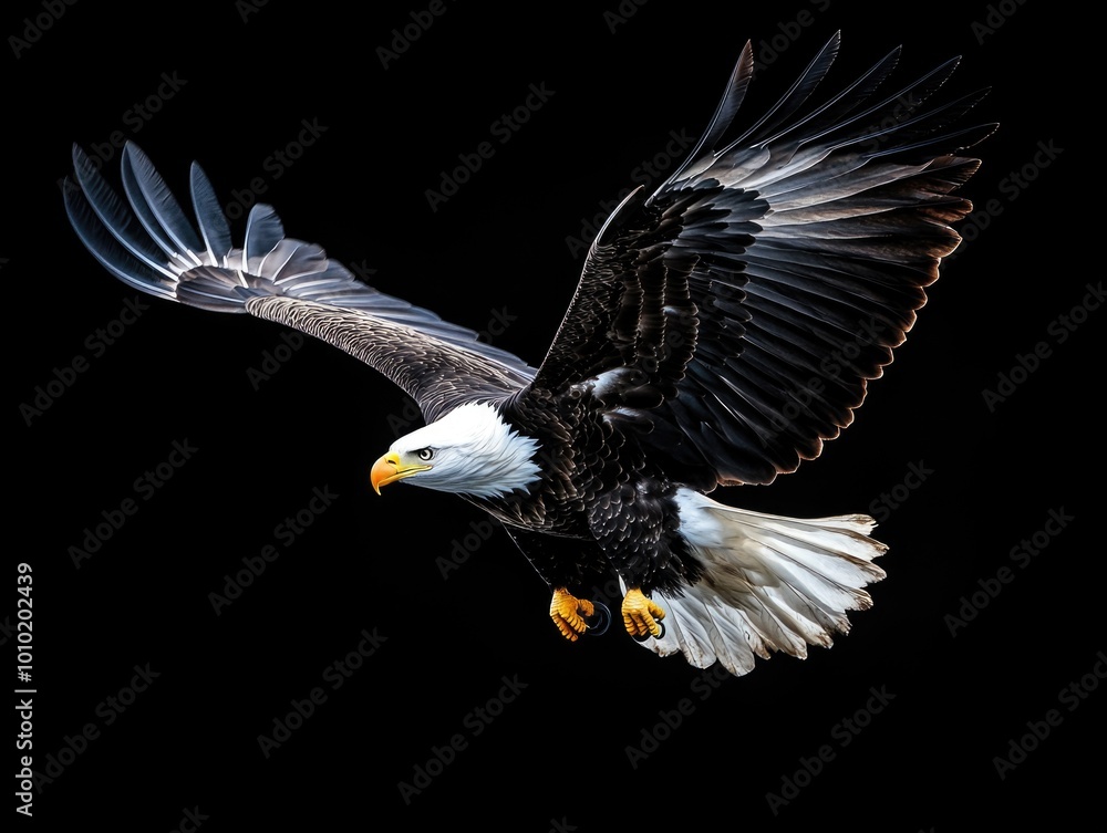 Obraz premium Bald eagle in flight
