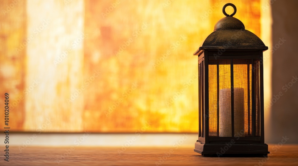 A Lantern with Warm Candlelight A Lantern with Warm Candlelight