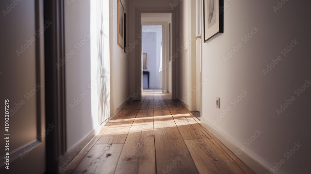 Sunlight Streaming Through a Hallway Sunlight Streaming Through a Hallway