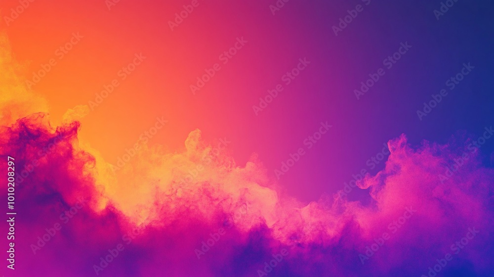Abstract background with purple and orange clouds. Abstract background with purple and orange clouds.