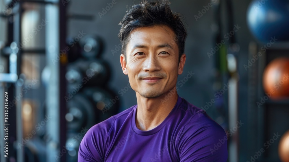 Portrait of a man in sportswear exercising in a room with machines and sports equipment. Pilates class for active healthy lifestyle. Portrait of a man in sportswear exercising in a room with machines and sports equipment. Pilates class for active healthy lifestyle.