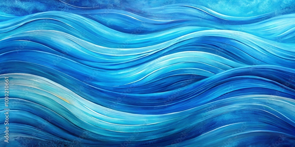 A symphony of blue hues cascading in flowing waves, capturing the essence of depth and movement A symphony of blue hues cascading in flowing waves, capturing the essence of depth and movement