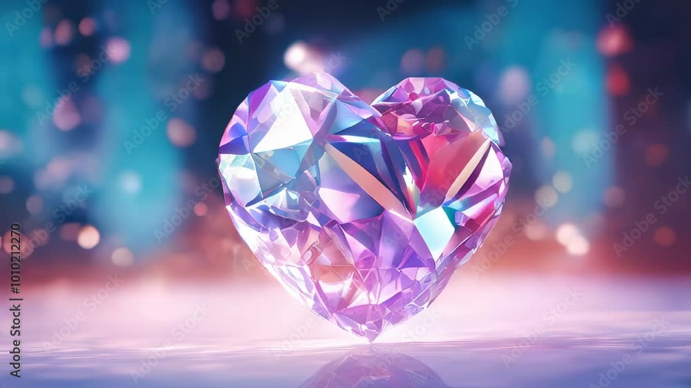 Crystal colorful heart Crystal colorful heart