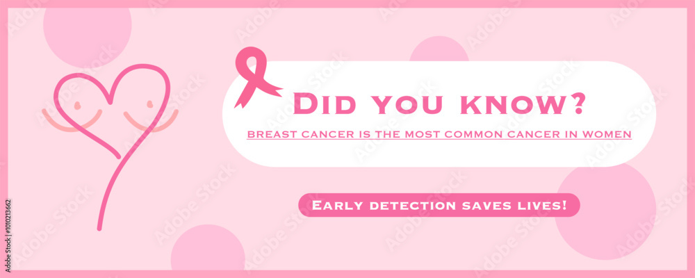 Breast Cancer awareness template illustration. Pink Ribbon with heart shape. Pink october month female healthcare campaign solidarity web template design. Pinktober flat vector cartoon illustration Breast Cancer awareness template illustration. Pink Ribbon with heart shape. Pink october month female healthcare campaign solidarity web template design. Pinktober flat vector cartoon illustration
