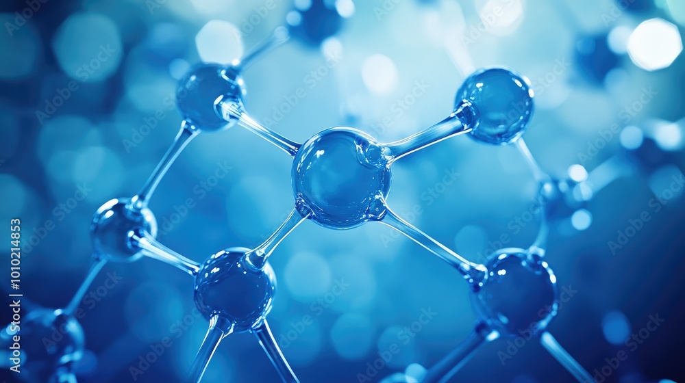 Network structure chemical bonds in molecular level of lines and points, dots and connections Network structure chemical bonds in molecular level of lines and points, dots and connections