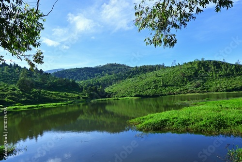 St. Monica lake, Ooty, beautiful lake landscape in Nilgiris, Nature beauty