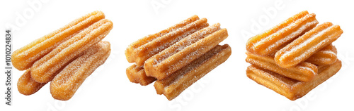 Freshly Made Churros Stacked On A Transparent Background