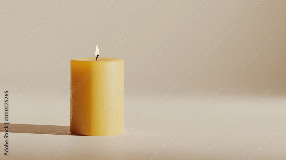 Serene Candle Flame: A Simple, Soothing Moment of Tranquility Serene Candle Flame: A Simple, Soothing Moment of Tranquility