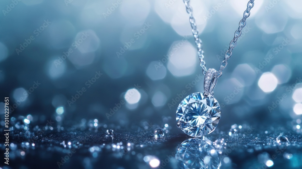 Sparkling Diamond Pendant Necklace Sparkling Diamond Pendant Necklace