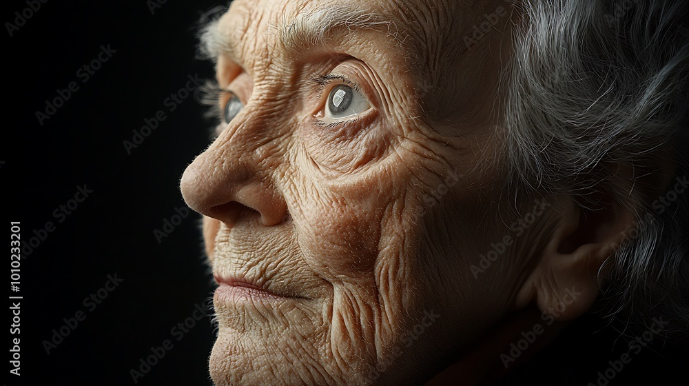 Elderly Woman Portrait Wrinkled Skin Close up Face Deep Eyes Senior Citizen Aging W Elderly Woman Portrait Wrinkled Skin Close up Face Deep Eyes Senior Citizen Aging W