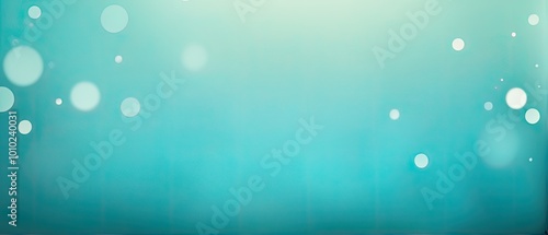 Abstract Turquoise Background with White Bokeh