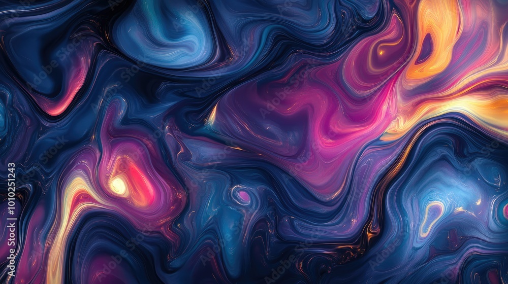 Liquid colors swirling gracefully Liquid colors swirling gracefully