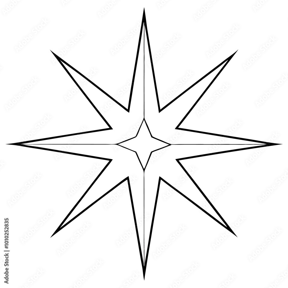 celestial star sparkle outline coloring book page line art drawing celestial star sparkle outline coloring book page line art drawing