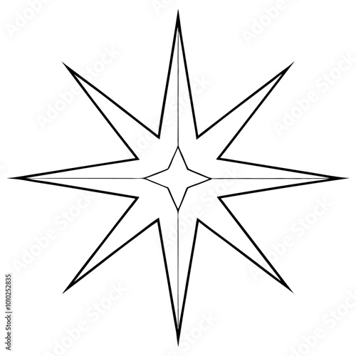 celestial star sparkle outline coloring book page line art drawing