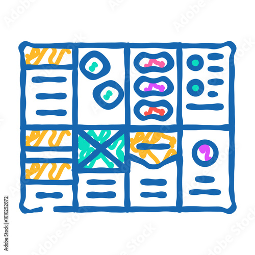 crazy 8s ux ui design doodle icon sketch vector. crazy 8s ux ui design sign. isolated symbol illustration