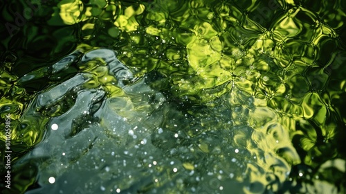 Lush green abstracts in natural serenity