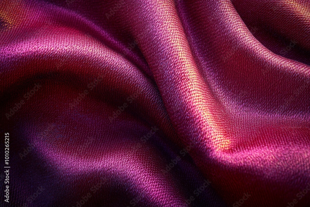 Abstract background of smooth red silk fabric with soft folds and light reflections. Abstract background of smooth red silk fabric with soft folds and light reflections.
