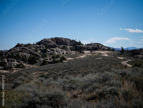 View of Hartman Rocks Recreation Area in Gunnison Colorado 